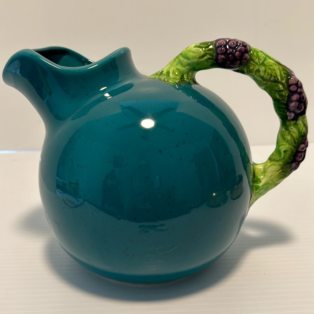 Dept. 56 Cheryl Johnson Vineyard Tilted Ball Pitcher